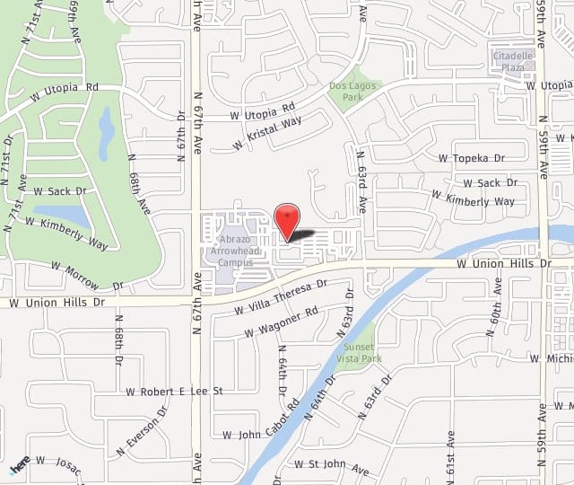 Location Map: 6320 W Union Hills Dr. Glendale, AZ 85308