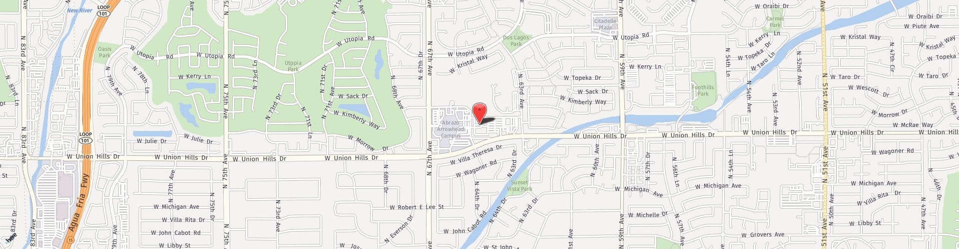 Location Map: 6320 W Union Hills Dr. Glendale, AZ 85308